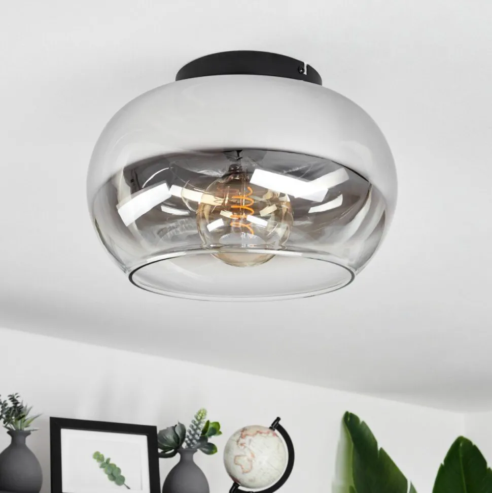 Plafonniermolloy Clair, Fume, 1 Lumiere