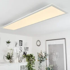 Plafonniermontalba Led Blanc, 1 Lumiere, Telecommandes, Changeur De Couleurs