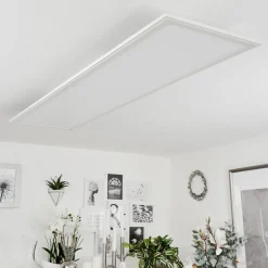 Plafonniermontalba Led Blanc, 1 Lumiere, Telecommandes, Changeur De Couleurs