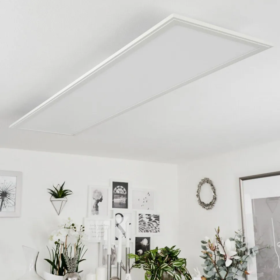 Plafonniermontalba Led Blanc, 1 Lumiere, Telecommandes, Changeur De Couleurs