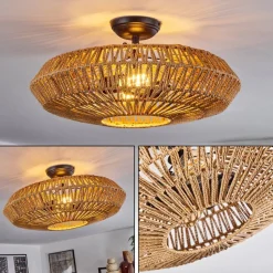Plafonniermulstrand Ecru, 1 Lumiere