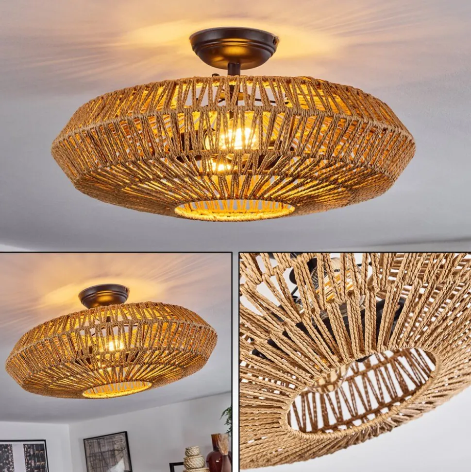 Plafonniermulstrand Ecru, 1 Lumiere
