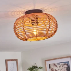 Plafonniermulstrand Ecru, Noir, 1 Lumiere