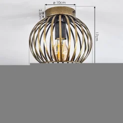 Plafonnieroravi Ancien, Or, 1 Lumiere