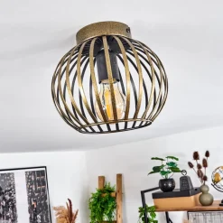 Plafonnieroravi Ancien, Or, 1 Lumiere