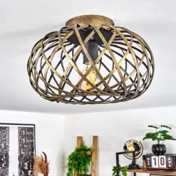 Plafonnieroravi Ancien, Or, 1 Lumiere