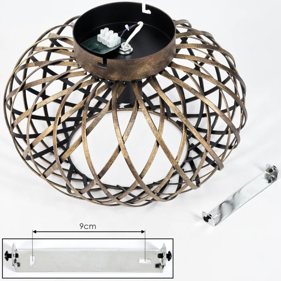 Plafonnieroravi Ancien, Or, 1 Lumiere