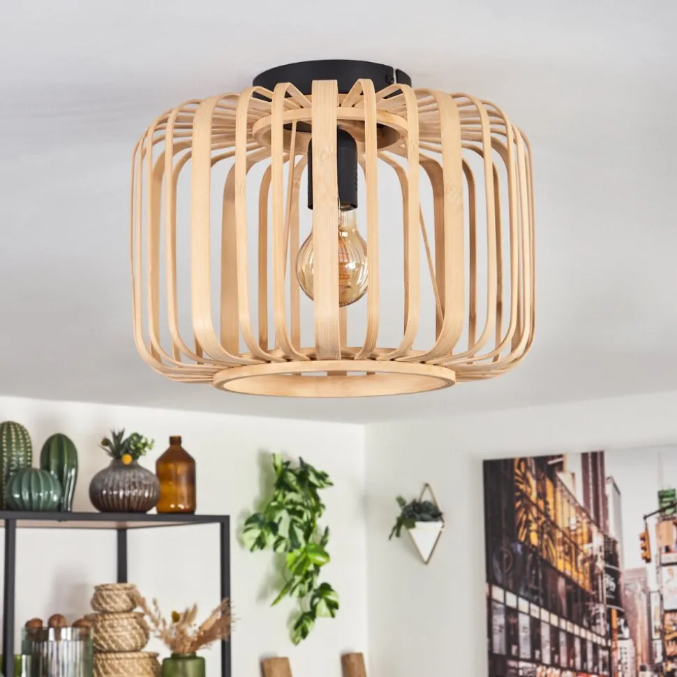 Plafonnieroravi Bois Clair, 1 Lumiere