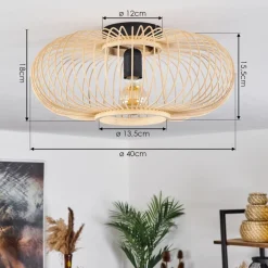 Plafonnieroravi Ecru, 1 Lumiere
