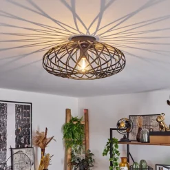 Plafonnieroravi Noir, 1 Lumiere