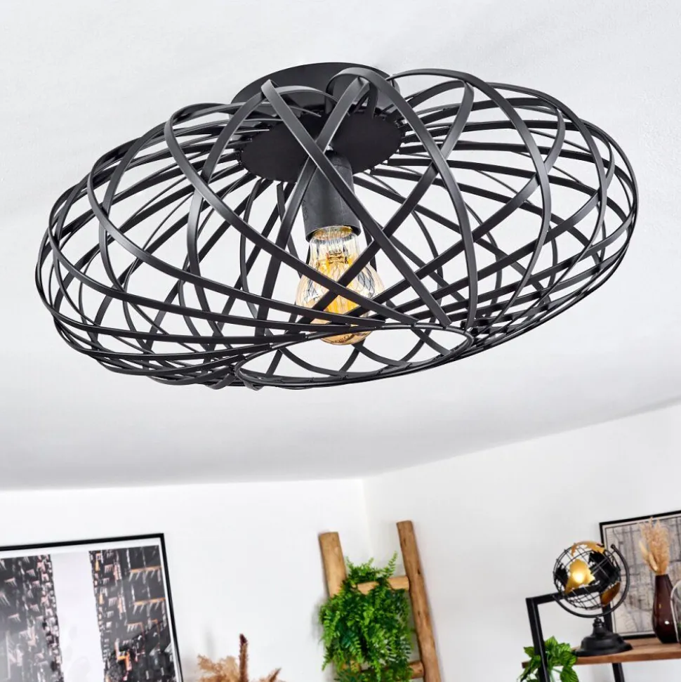 Plafonnieroravi Noir, 1 Lumiere