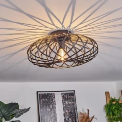 Plafonnieroravi Noir, 1 Lumiere