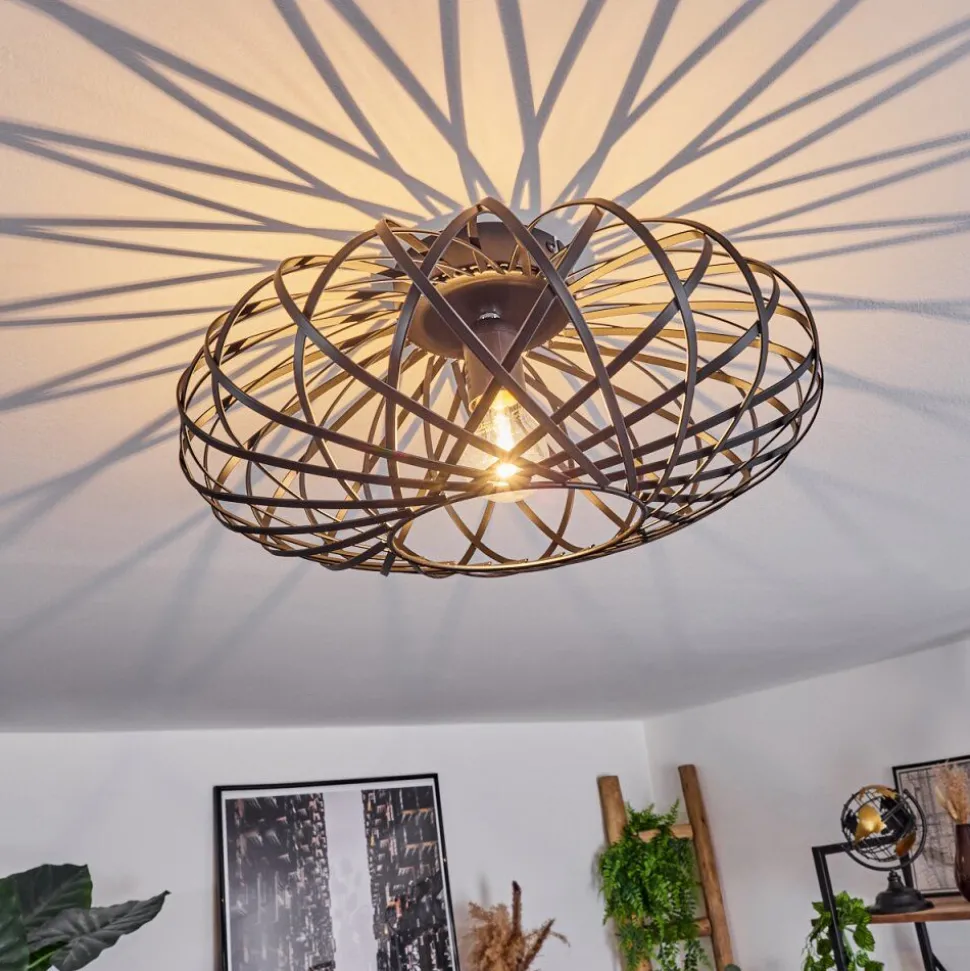 Plafonnieroravi Noir, 1 Lumiere