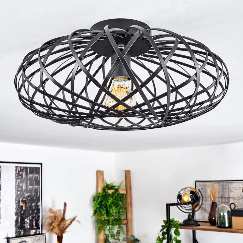 Plafonnieroravi Noir, 1 Lumiere