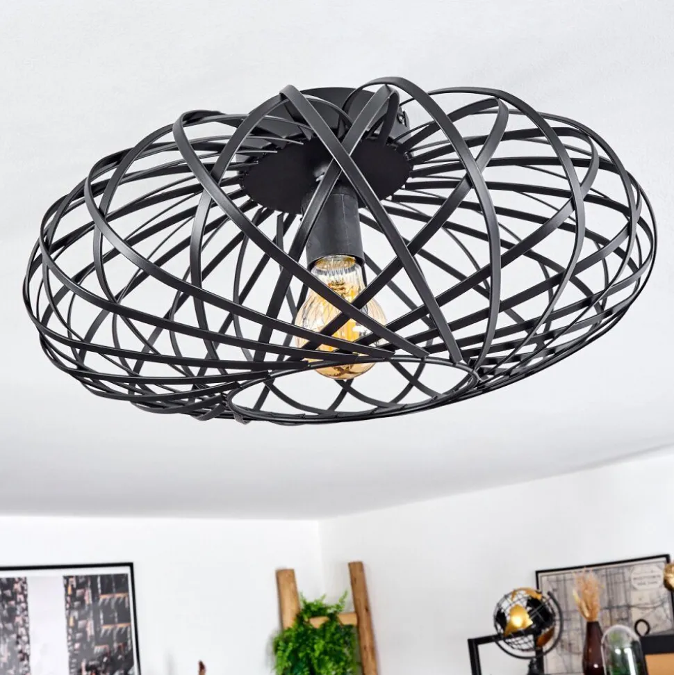 Plafonnieroravi Noir, 1 Lumiere