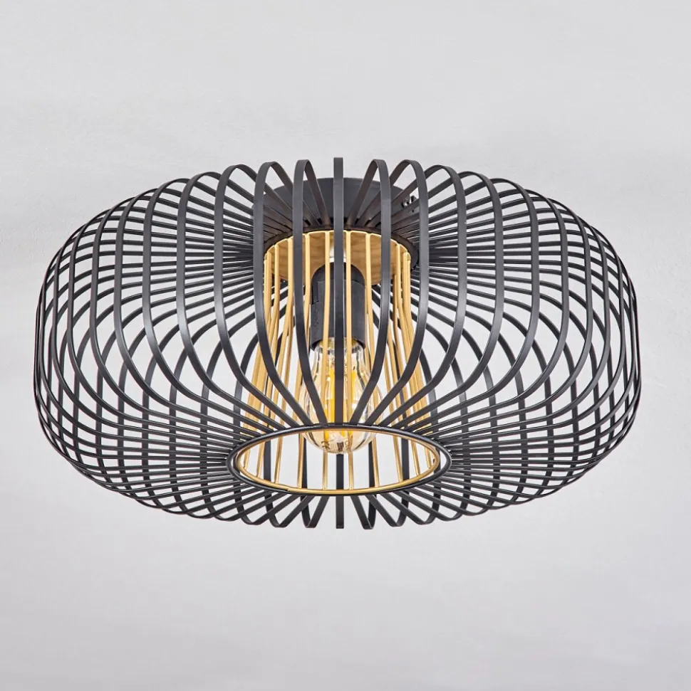 Plafonnieroravi Noir Dore, 1 Lumiere