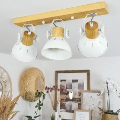Plafonnierorny Ecru, Blanc, 3 Lumieres