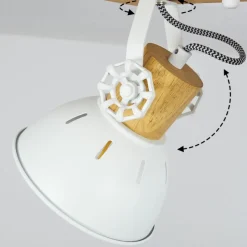 Plafonnierorny Ecru, Blanc, 3 Lumieres