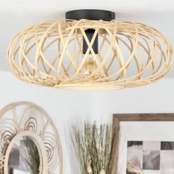 Plafonnierpabu Ecru, 1 Lumiere