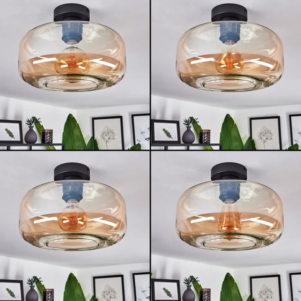Plafonnierpedreles Ambre, 1 Lumiere