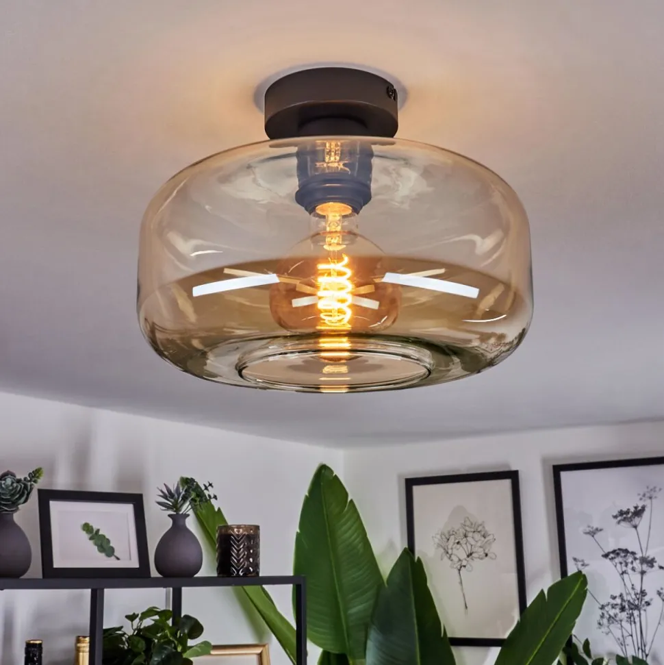 Plafonnierpedreles Ambre, 1 Lumiere