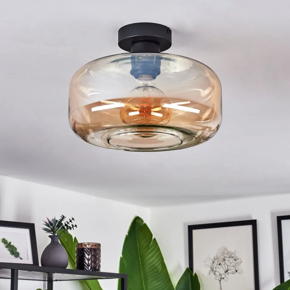 Plafonnierpedreles Ambre, 1 Lumiere