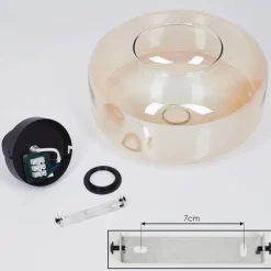 Plafonnierpedreles Ambre, 1 Lumiere