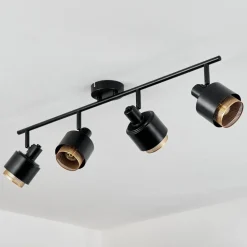Plafonnierpegos Noir, 4 Lumieres
