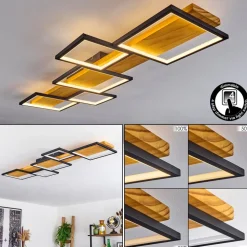 Plafonnierpompu Led Ecru, Noir, 1 Lumiere