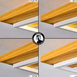 Plafonnierpompu Led Ecru, Blanc, 1 Lumiere