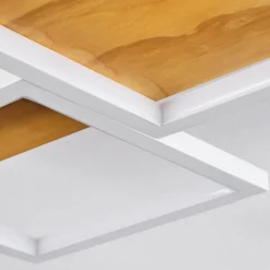 Plafonnierpompu Led Ecru, Blanc, 1 Lumiere