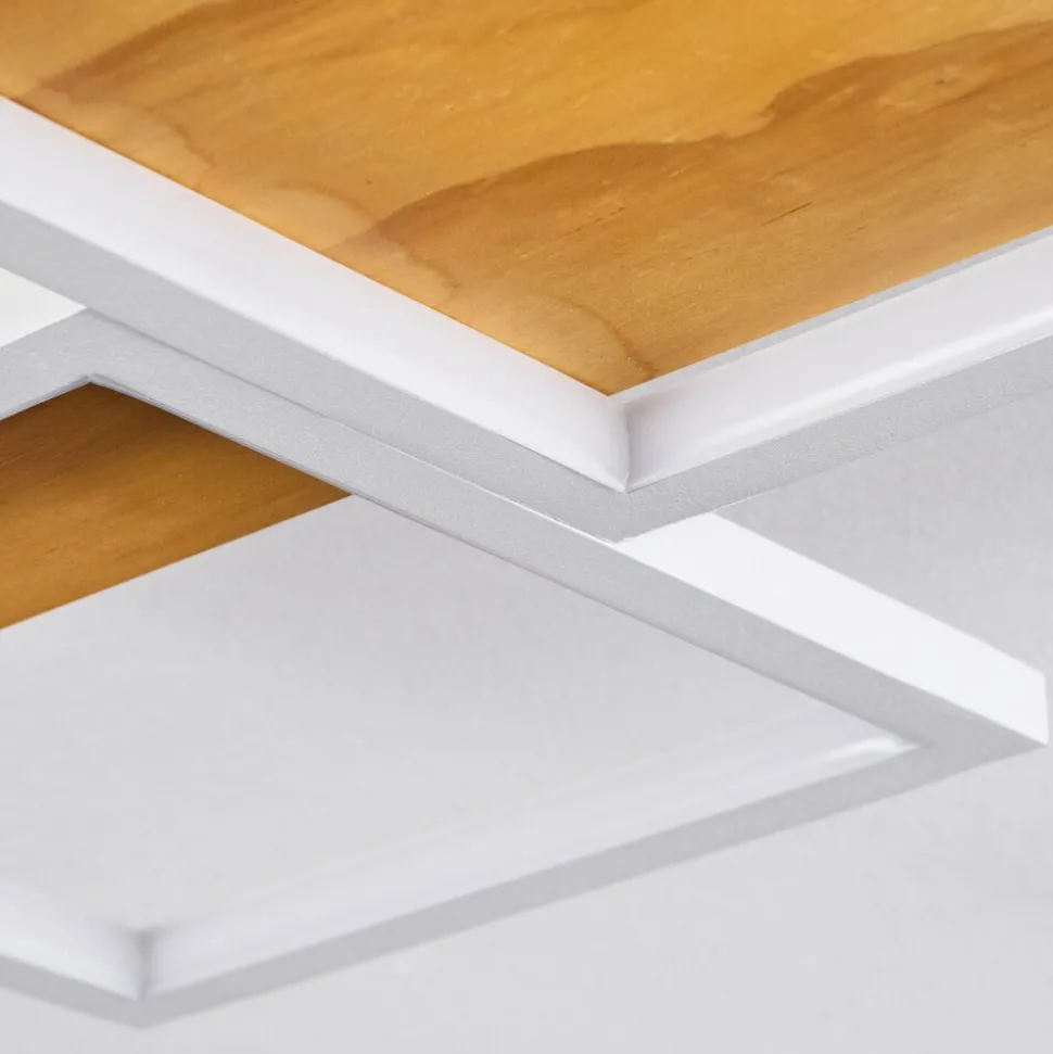 Plafonnierpompu Led Ecru, Blanc, 1 Lumiere