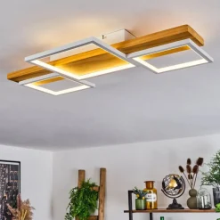 Plafonnierpompu Led Ecru, Blanc, 1 Lumiere