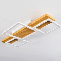 Plafonnierpompu Led Ecru, Blanc, 1 Lumiere