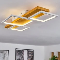Plafonnierpompu Led Ecru, Blanc, 1 Lumiere