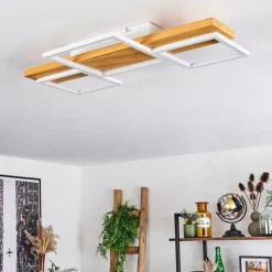 Plafonnierpompu Led Ecru, Blanc, 1 Lumiere