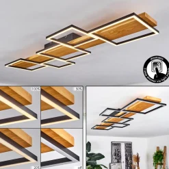 Plafonnierpompu Led Ecru, Noir, 1 Lumiere