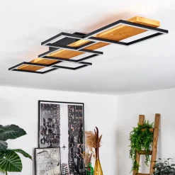 Plafonnierpompu Led Ecru, Noir, 1 Lumiere