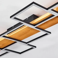 Plafonnierpompu Led Ecru, Noir, 1 Lumiere
