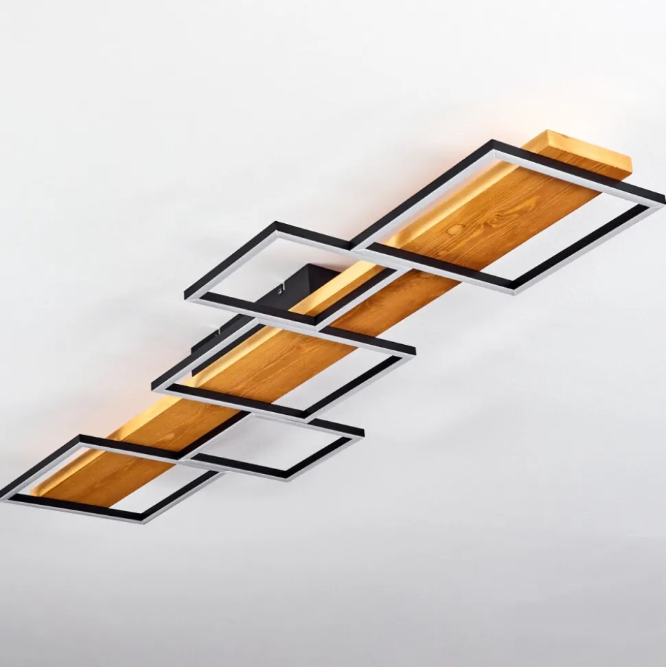 Plafonnierpompu Led Ecru, Noir, 1 Lumiere
