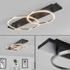 Plafonnierpompu Led Noir, 2 Lumieres