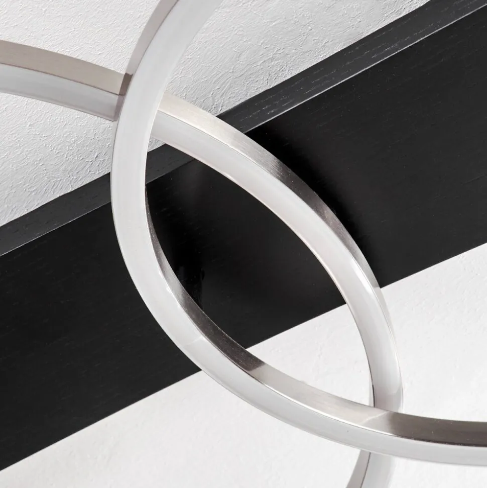Plafonnierpompu Led Noir, 2 Lumieres