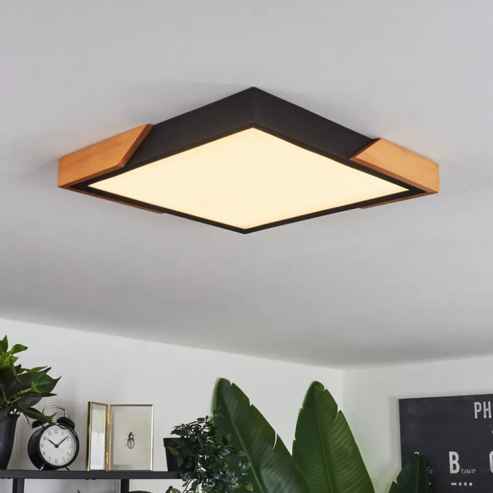 Plafonnierpontchardon Led Ecru, Noir, 1 Lumiere