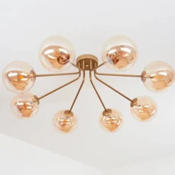 Plafonnierremaisnil Laiton, 8 Lumieres