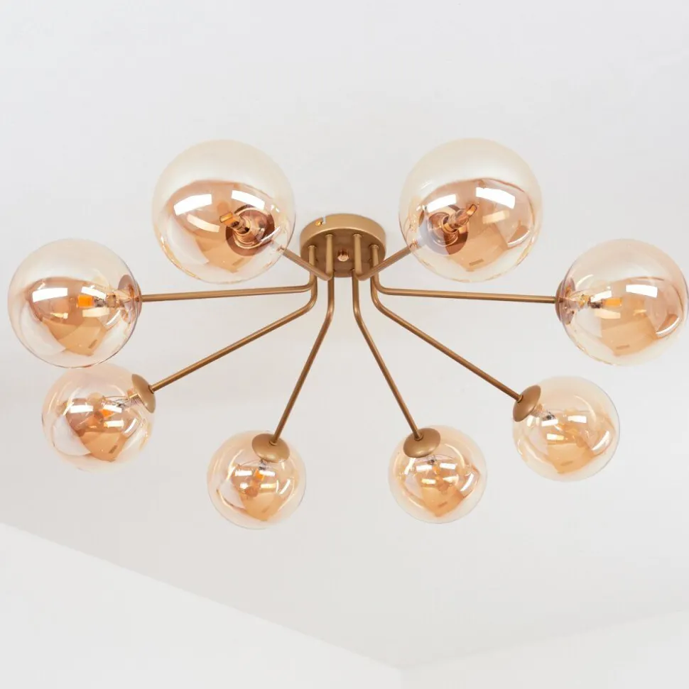 Plafonnierremaisnil Laiton, 8 Lumieres