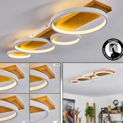 Plafonnierrodekro Led Ecru, Blanc, 1 Lumiere