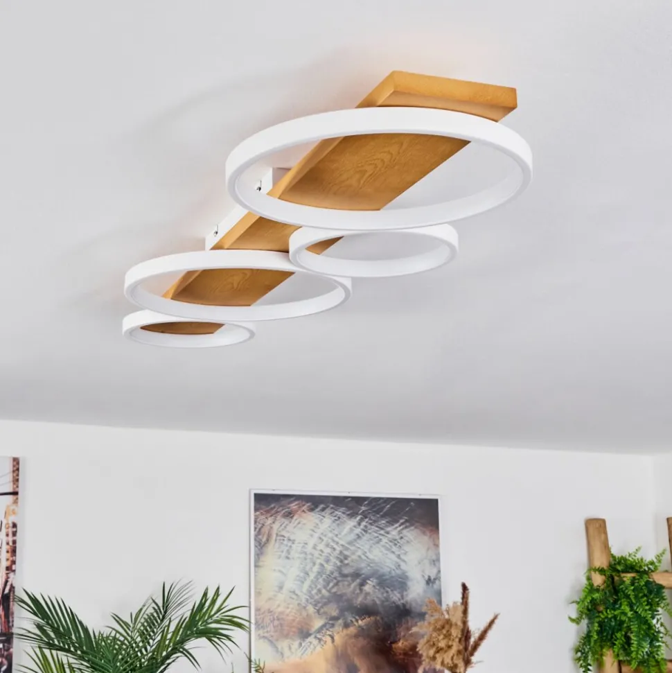 Plafonnierrodekro Led Ecru, Blanc, 1 Lumiere
