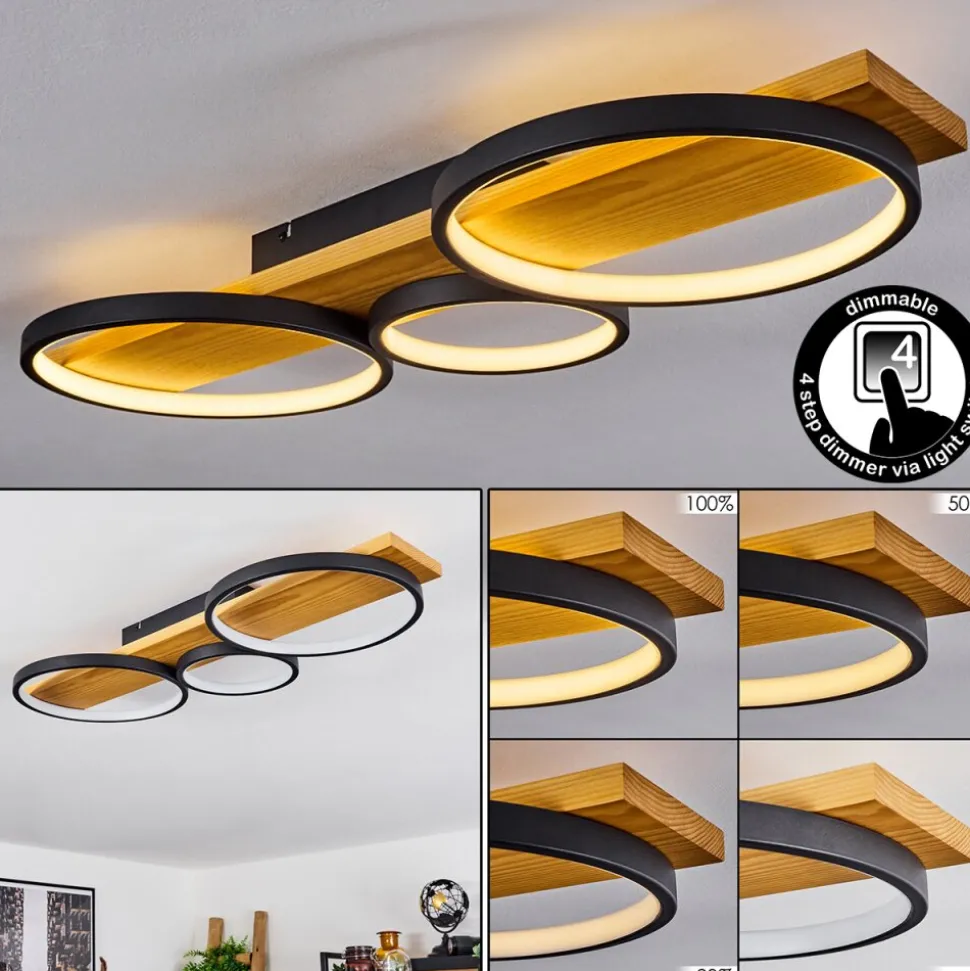 Plafonnierrodekro Led Ecru, Noir, 1 Lumiere