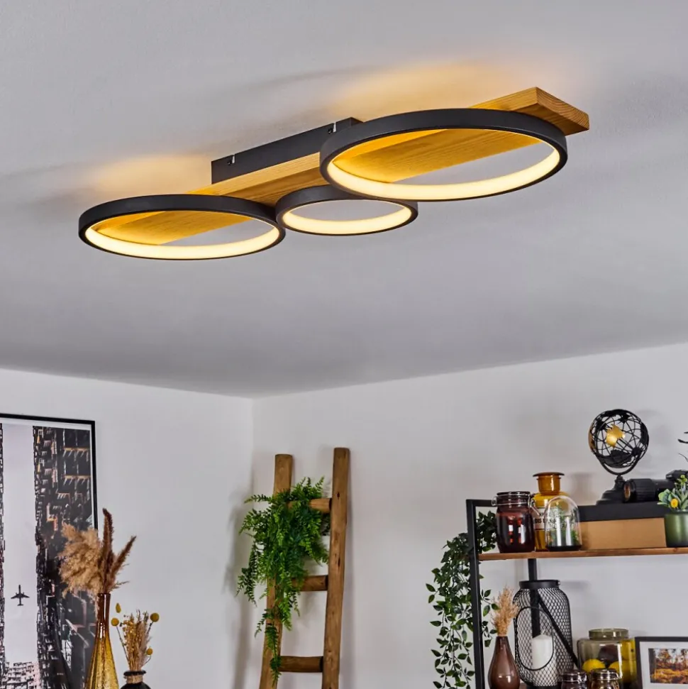 Plafonnierrodekro Led Ecru, Noir, 1 Lumiere