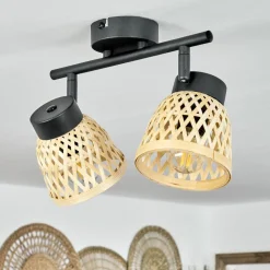 Plafonnierrombarral Noir, 2 Lumieres